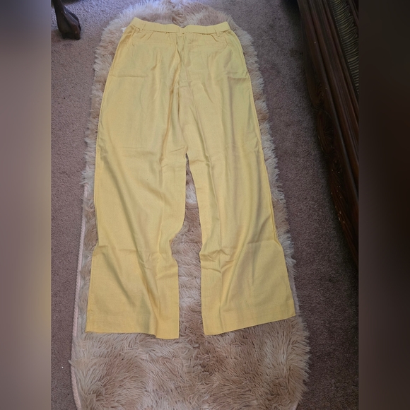 Target Pants - COPY - Yellow Wide-Leg Pants